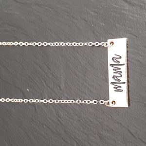 MAMA MINI BAR NECKLACE - GOLD or COPPER